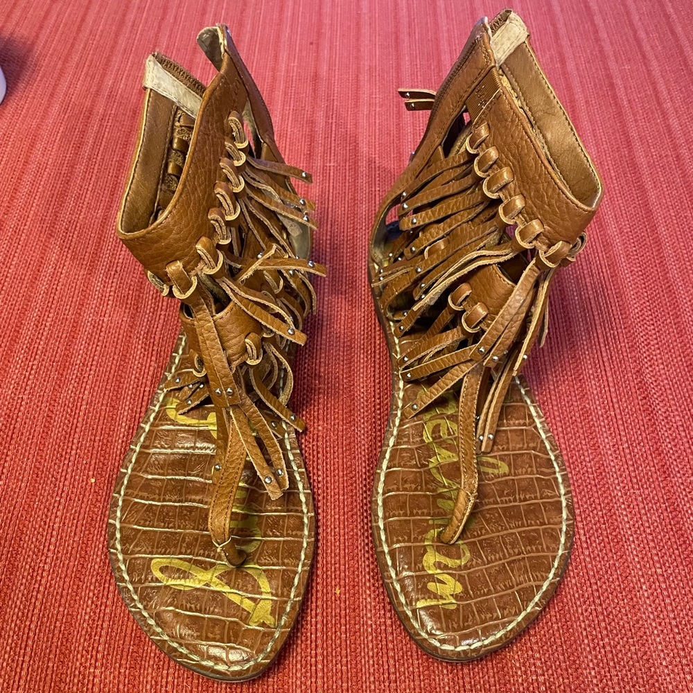 Sam Edelman brown gladiator sandals size 6